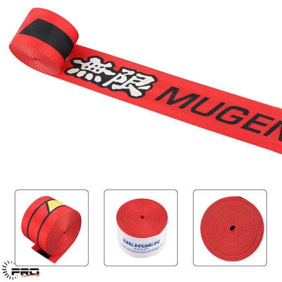 Seat Belt Strap - Mugen Red