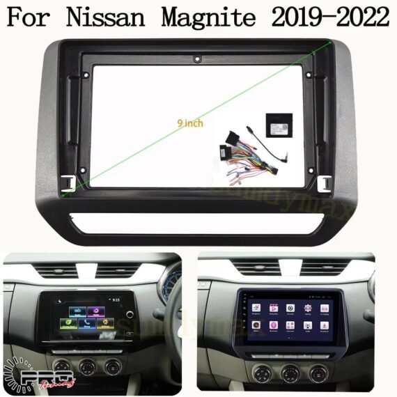 Frame Nissan Magnite Android 9" with Wiring & Canbus