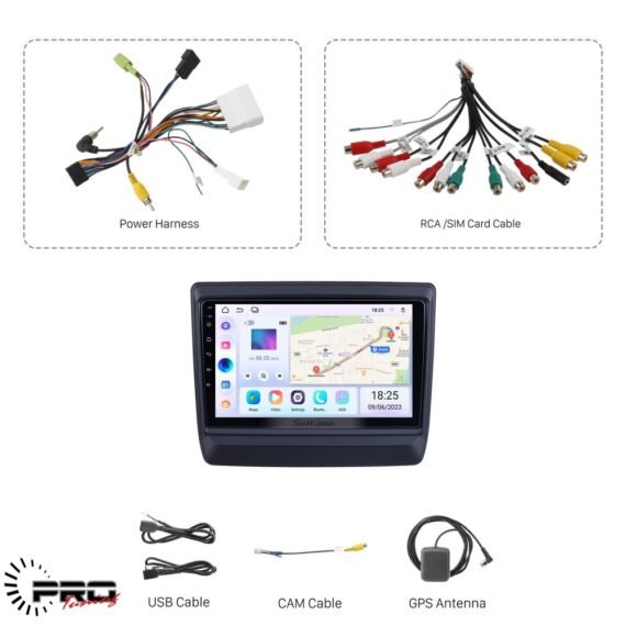 Frame Bmw F30 2013-2016 Android 9" with Wiring & Canbus