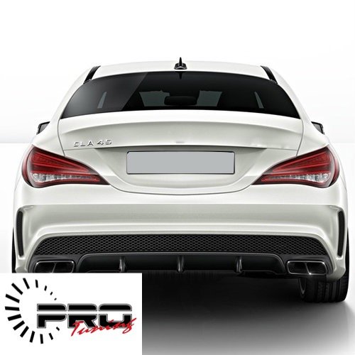 Bodykit Mercedes W117 Rear Diffuser CLA45 Look with Exhaust Tips