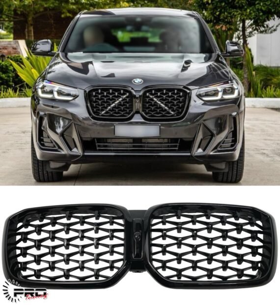 Bmw X3 G01 - G08 grill 2022+ LCI - Glossy Black