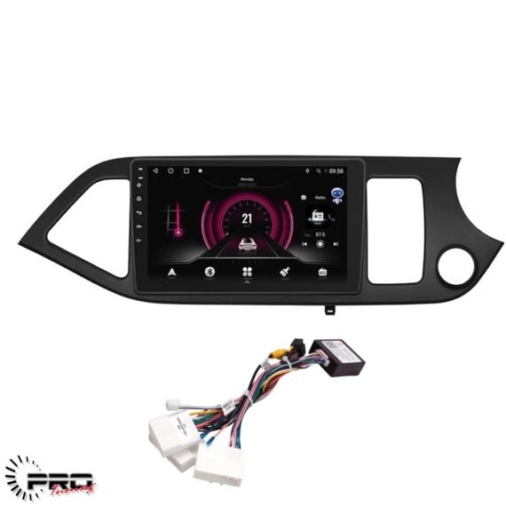 Frame Kia Picanto 2011 Android 9" +Wiring + CANBUS